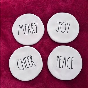 Rae Dunn Holiday Coasters Set